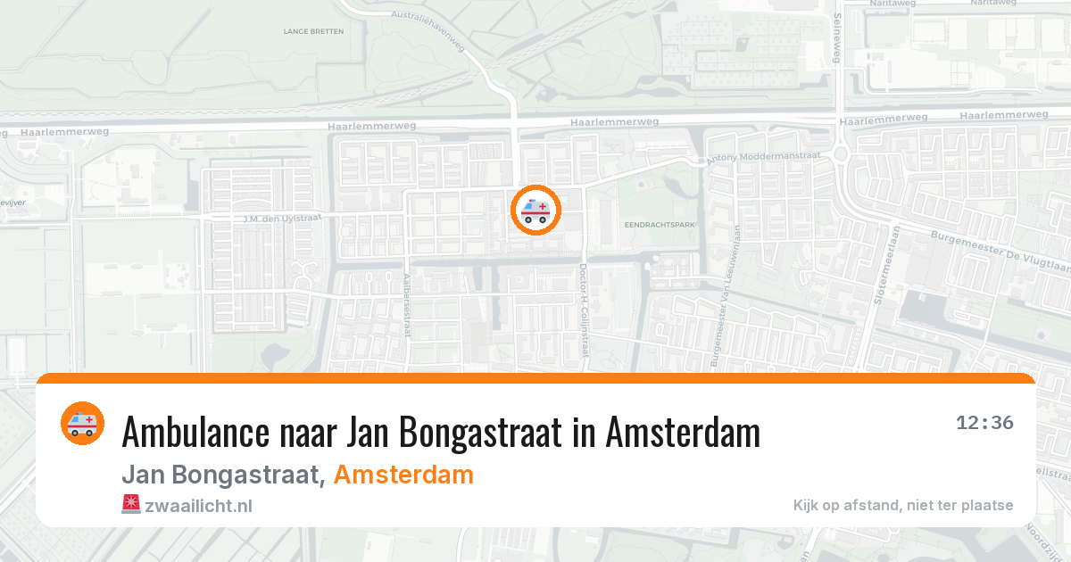 Ambulance naar Jan Bongastraat in Amsterdam — 23 mei 2026