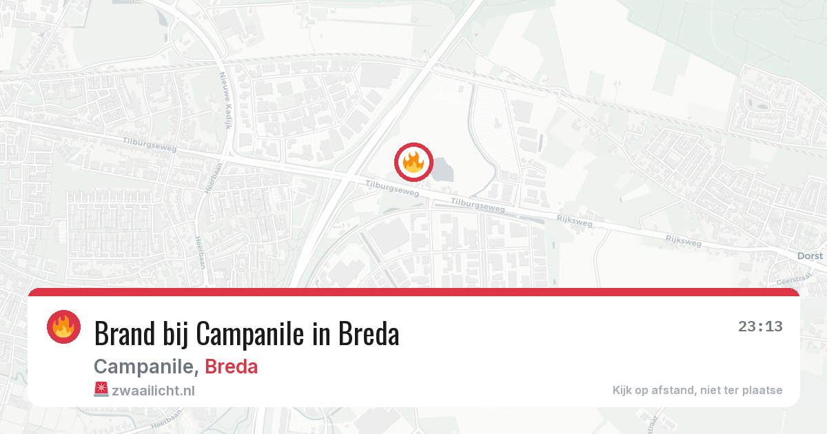 Brand bij Campanile in Breda — 12 jun 2026