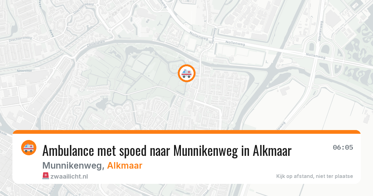 Ambulance met spoed naar Munnikenweg in Alkmaar — 5 apr 2026