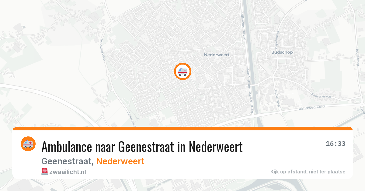 Ambulance naar Geenestraat in Nederweert — 21 jun 2026