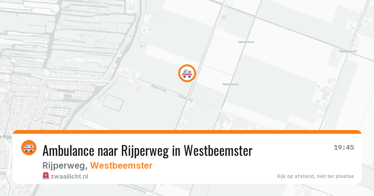 Ambulance naar Rijperweg in Westbeemster — 24 mrt 2026