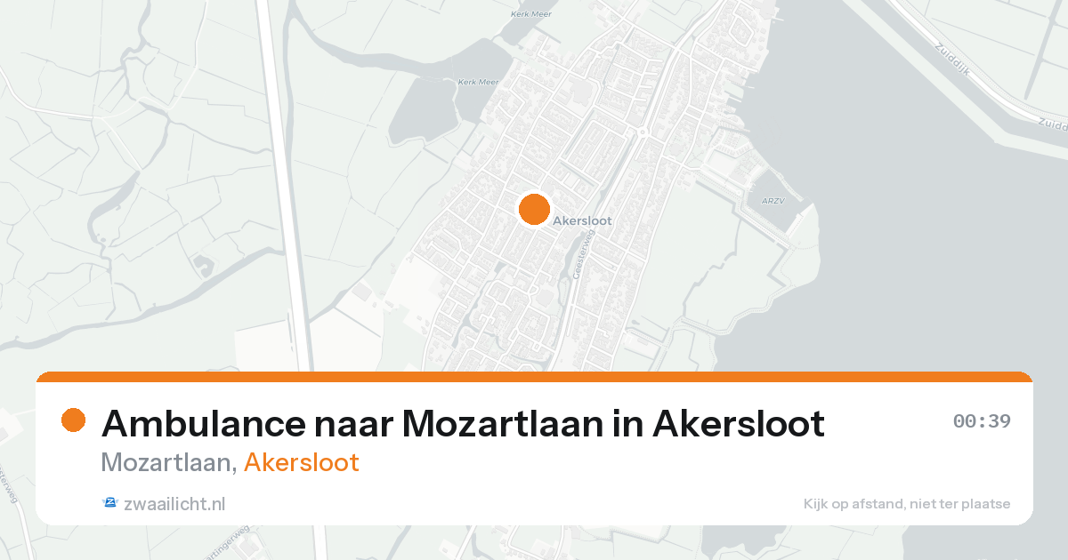 Ambulance naar Mozartlaan in Akersloot — 31 mei 2026