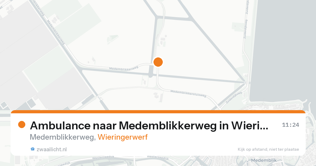 Ambulance naar Medemblikkerweg in Wieringerwerf — 23 mei 2026