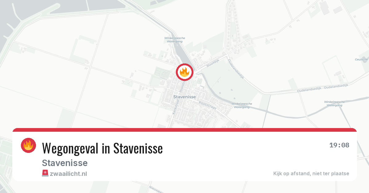 Wegongeval in Stavenisse — 17 jul 2026