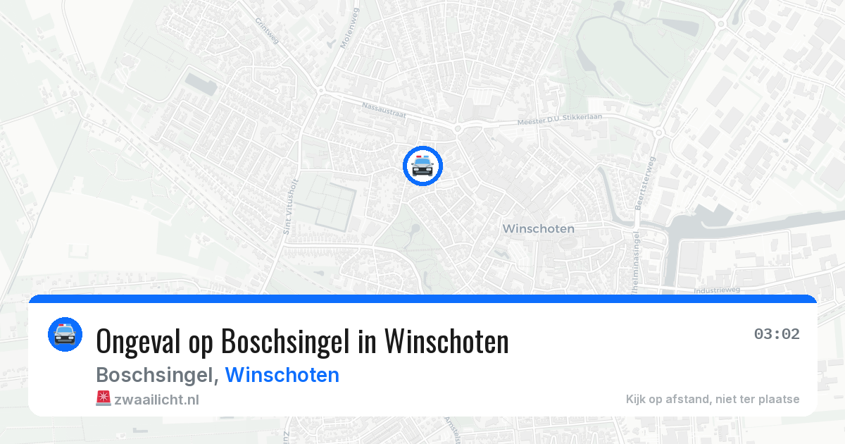 Ongeval op Boschsingel in Winschoten — 27 apr 2026
