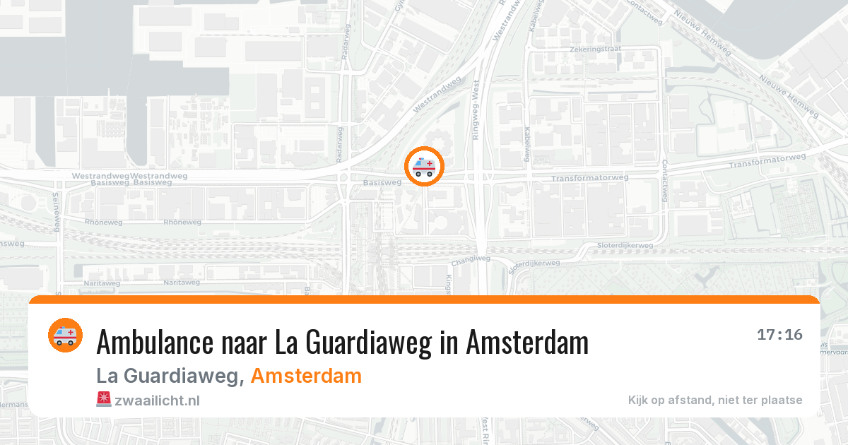 Ambulance naar La Guardiaweg in Amsterdam — 13 jul 2026