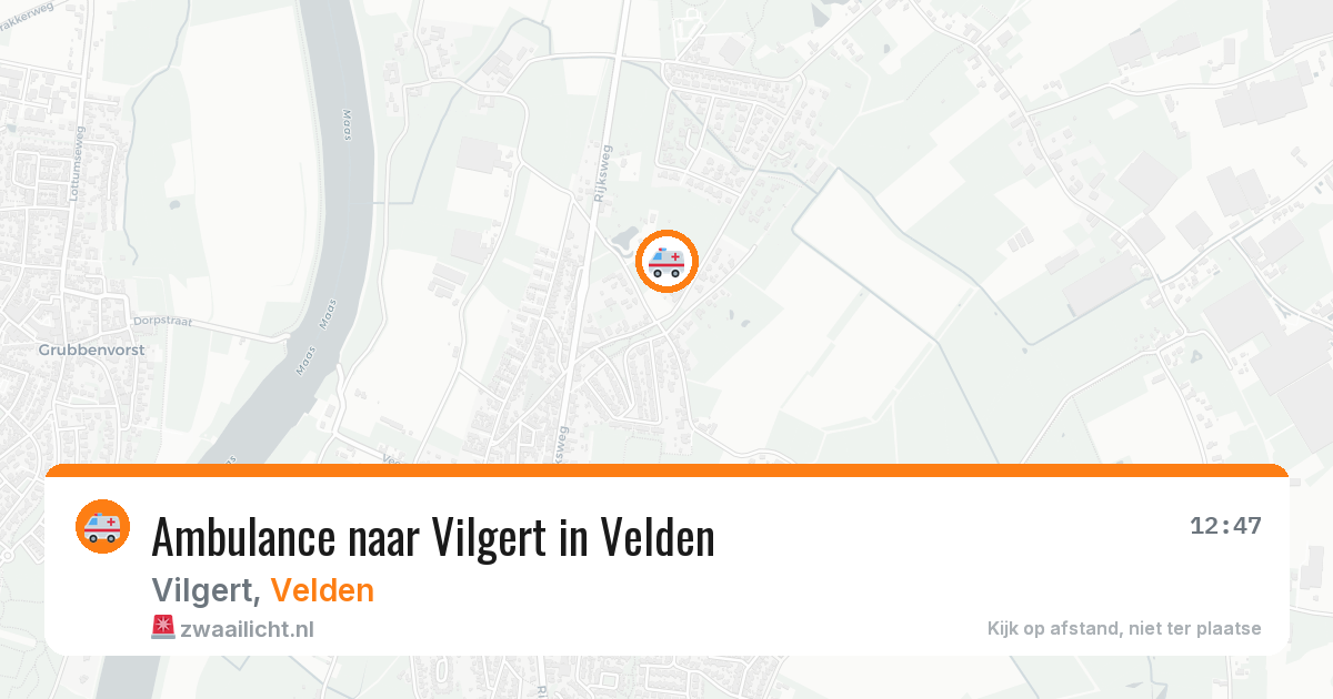 Ambulance naar Vilgert in Velden — 26 mei 2026