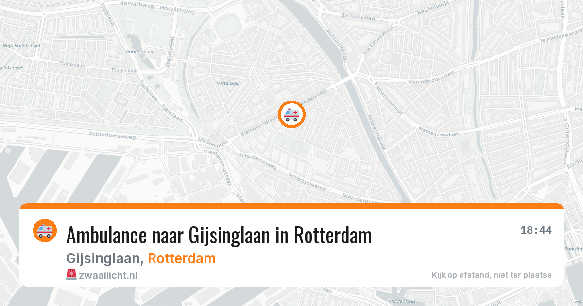 Ambulance naar Gijsinglaan in Rotterdam — 22 apr 2026