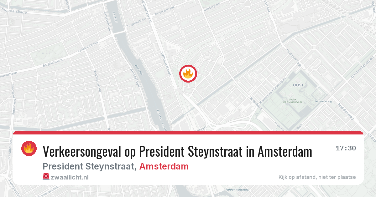 Verkeersongeval op President Steynstraat in Amsterdam — 28 jun 2026