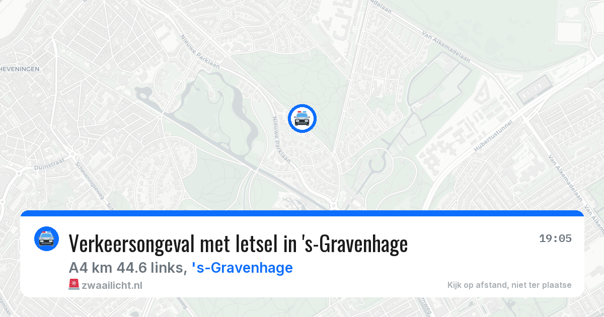 Verkeersongeval met letsel in 's-Gravenhage — 22 mrt 2026