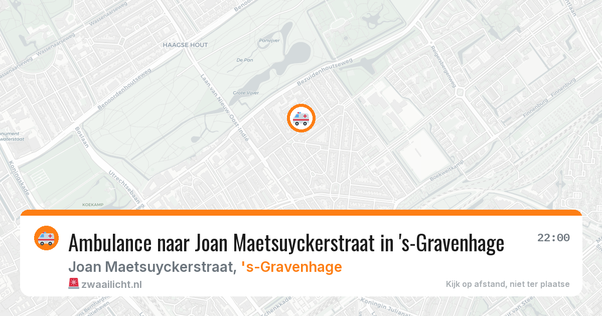 Ambulance naar Joan Maetsuyckerstraat in 's-Gravenhage — 19 jun 2026
