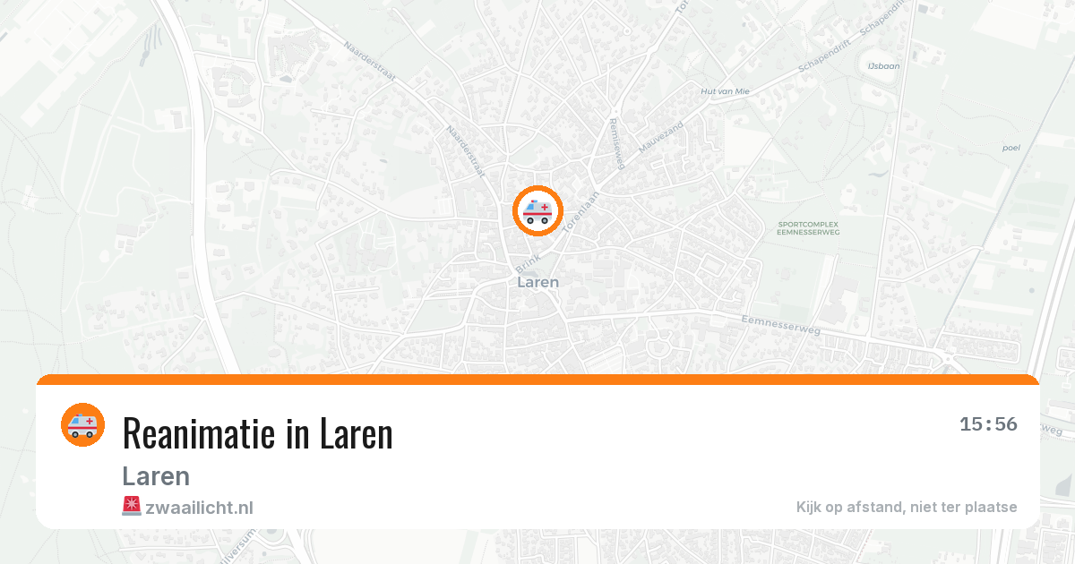 Reanimatie in Laren — 31 mrt 2026