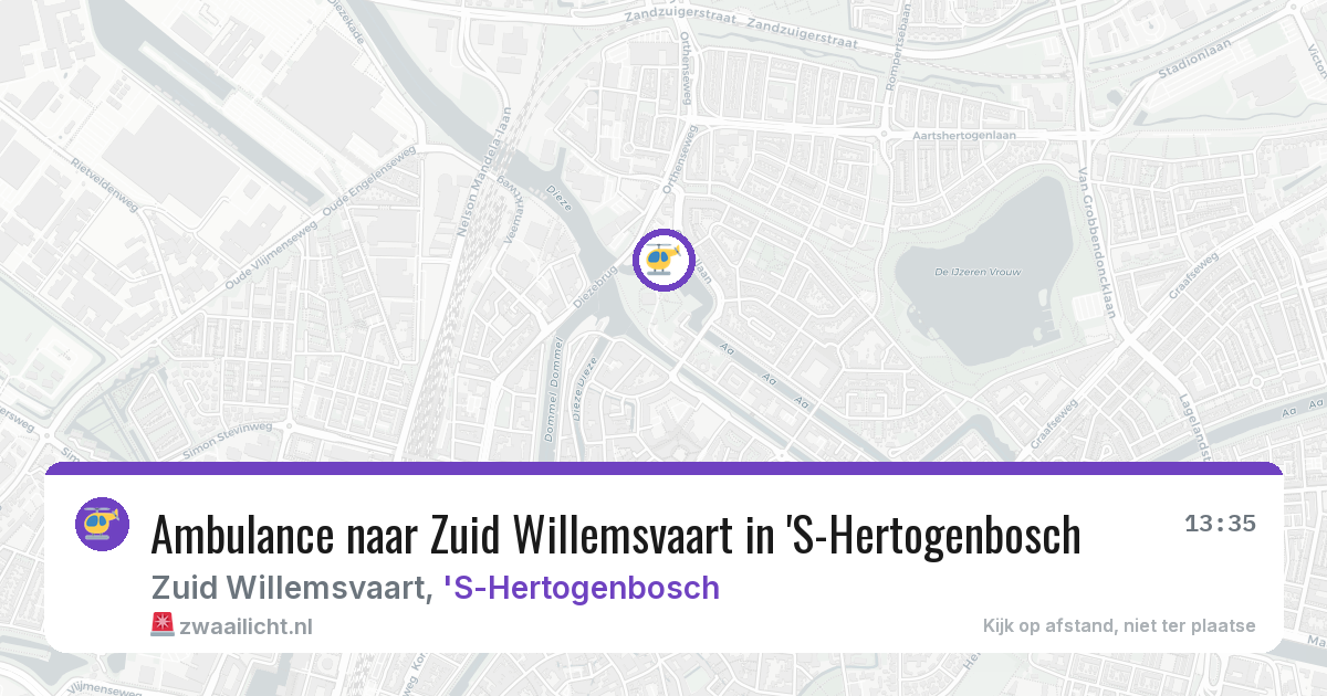 Ambulance naar Zuid Willemsvaart in 'S-Hertogenbosch — 6 jun 2026