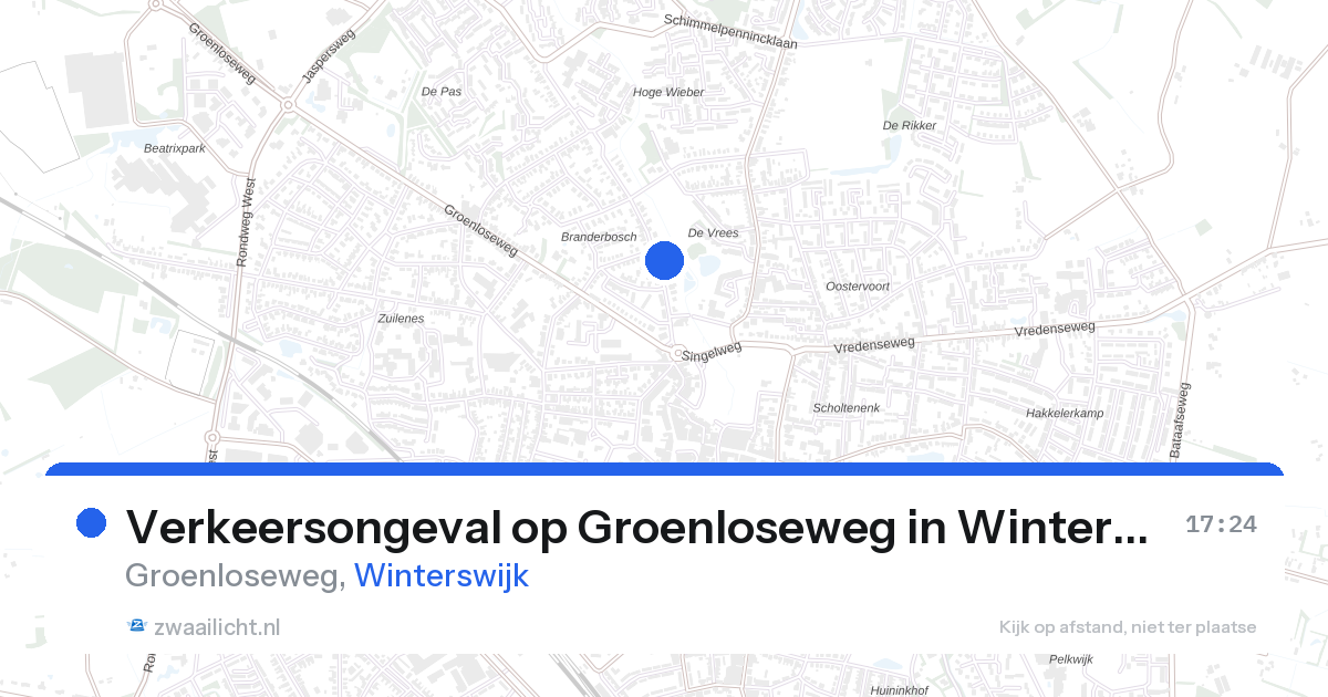 Verkeersongeval op Groenloseweg in Winterswijk — 10 feb 2026