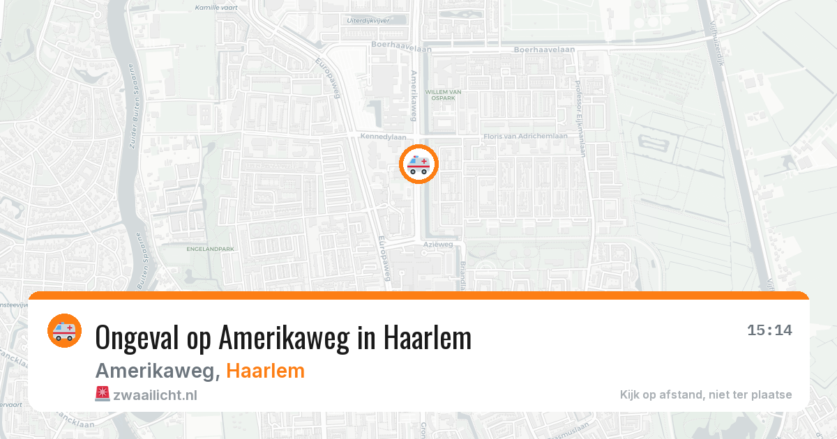 Ongeval op Amerikaweg in Haarlem — 31 jan 2026
