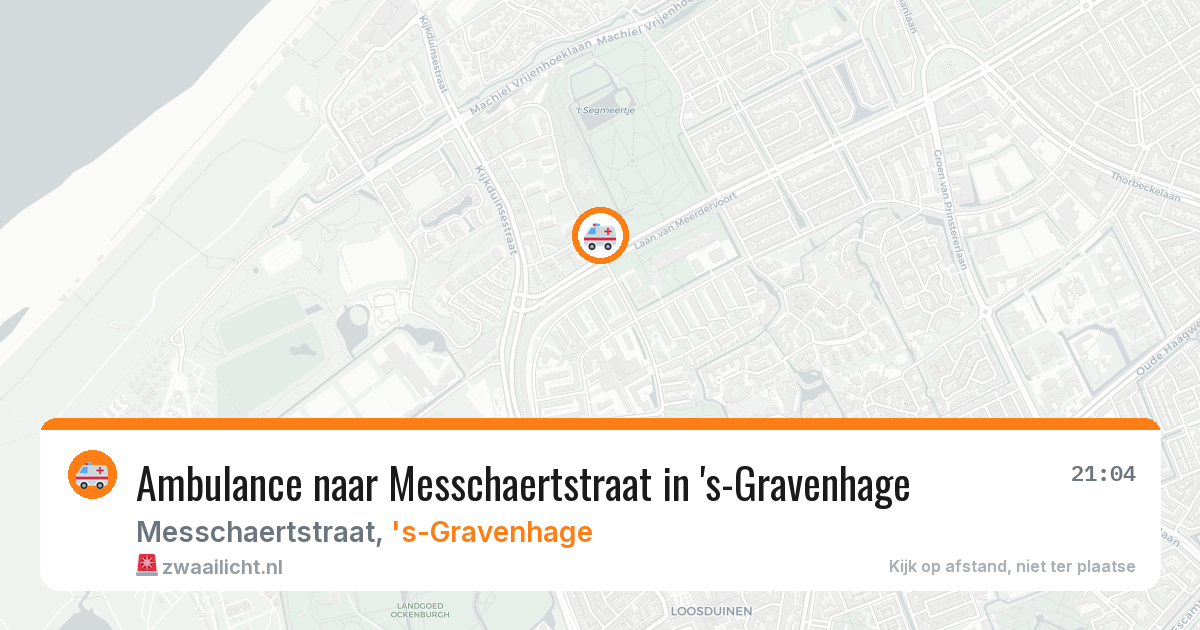 Ambulance naar Messchaertstraat in 's-Gravenhage — 12 jun 2026