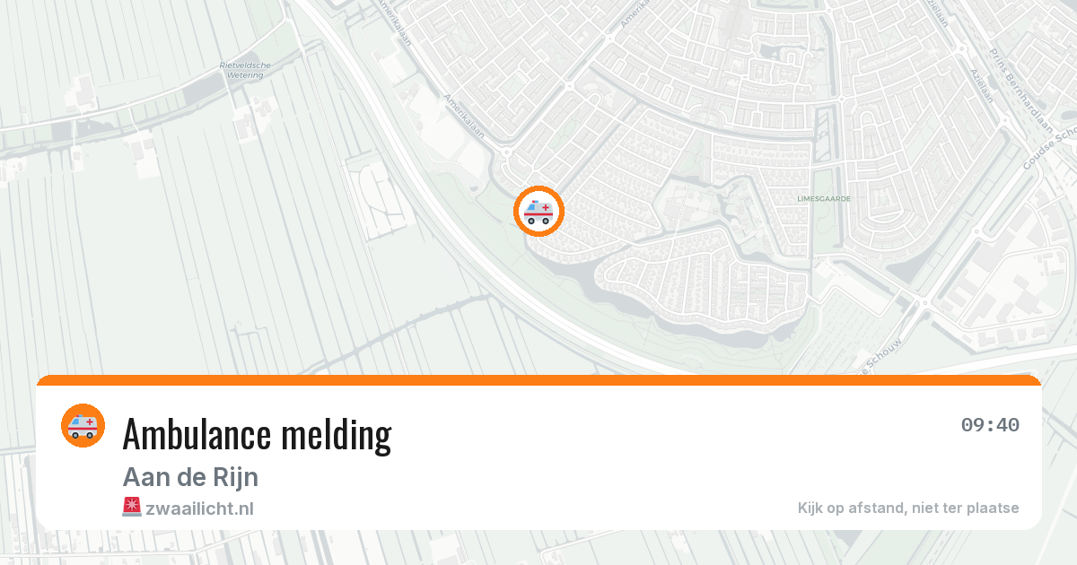 Ambulance melding — 5 mei 2026
