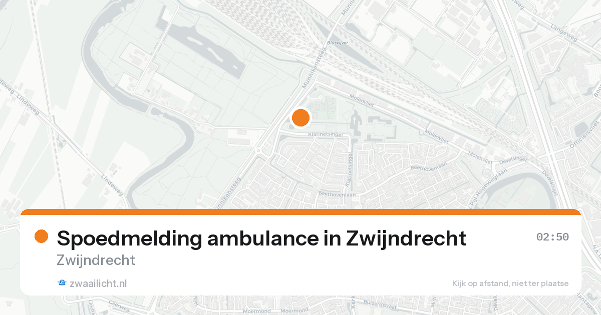 Spoedmelding ambulance in Zwijndrecht — 23 aug 2026