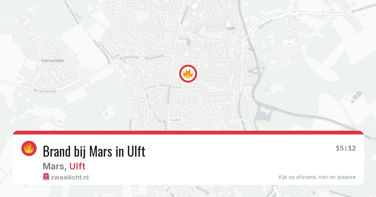 Brand bij Mars in Ulft — 27 jun 2026