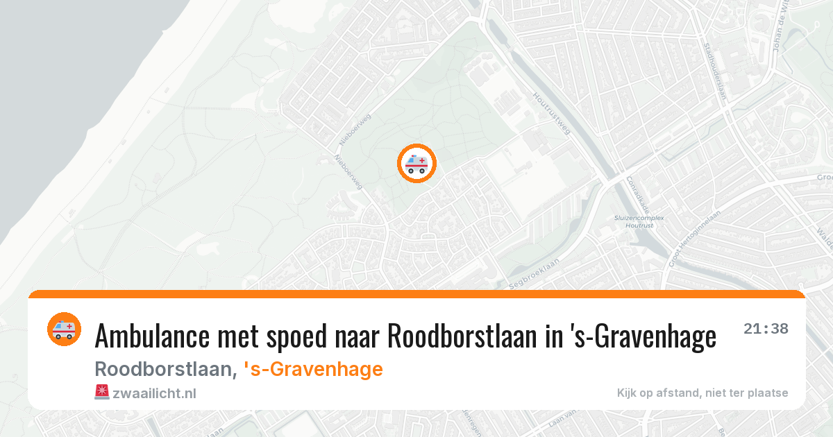 Ambulance met spoed naar Roodborstlaan in 's-Gravenhage — 3 jul 2026