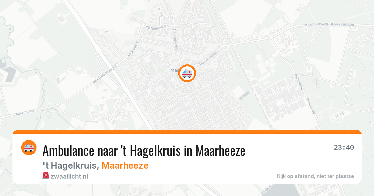 Ambulance naar 't Hagelkruis in Maarheeze — 26 jun 2026