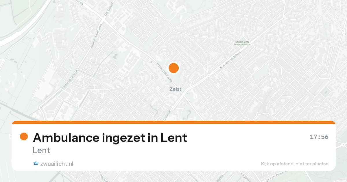 Ambulance ingezet in Lent — 30 jan 2026