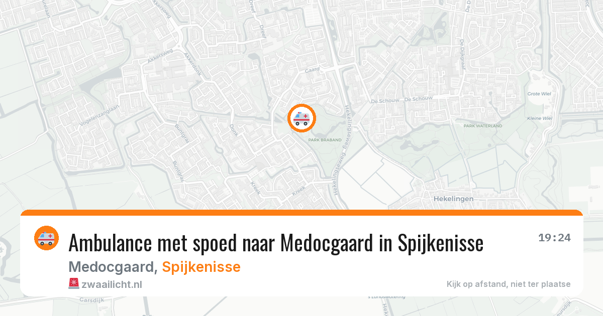 Ambulance met spoed naar Medocgaard in Spijkenisse — 13 jun 2026