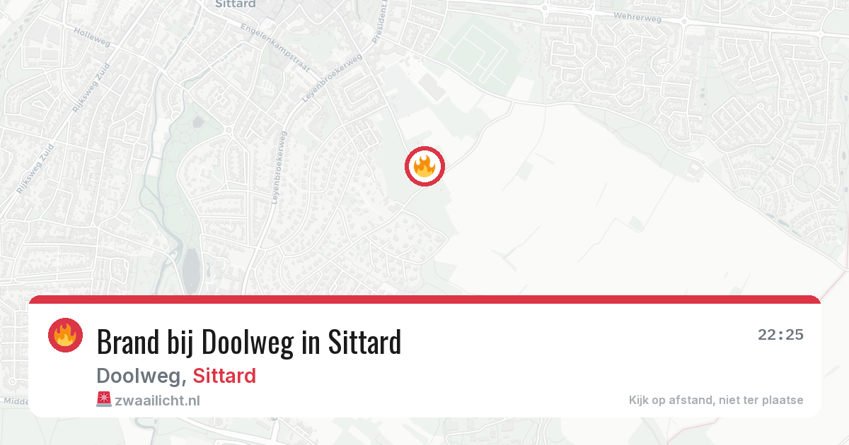 Brand bij Doolweg in Sittard — 5 jul 2026