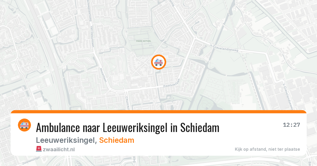 Ambulance naar Leeuweriksingel in Schiedam — 5 jul 2026