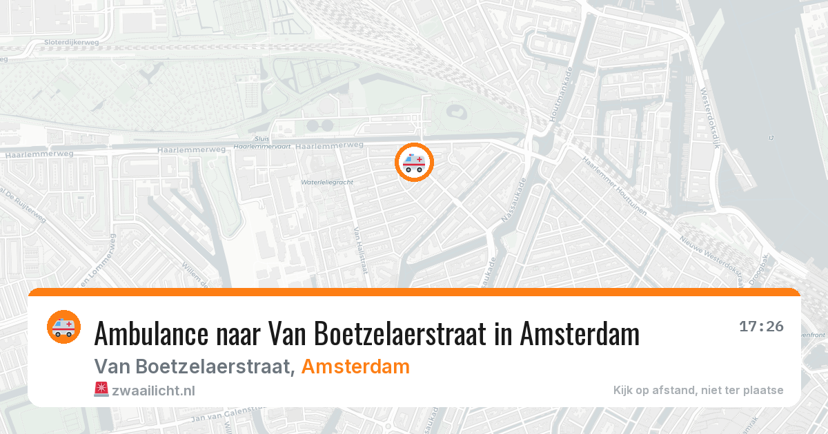 Ambulance naar Van Boetzelaerstraat in Amsterdam — 22 jul 2026