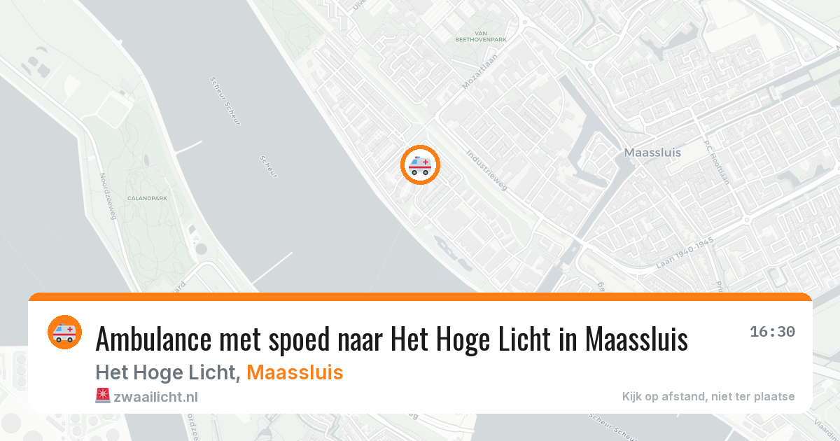 Ambulance met spoed naar Het Hoge Licht in Maassluis — 23 jun 2026