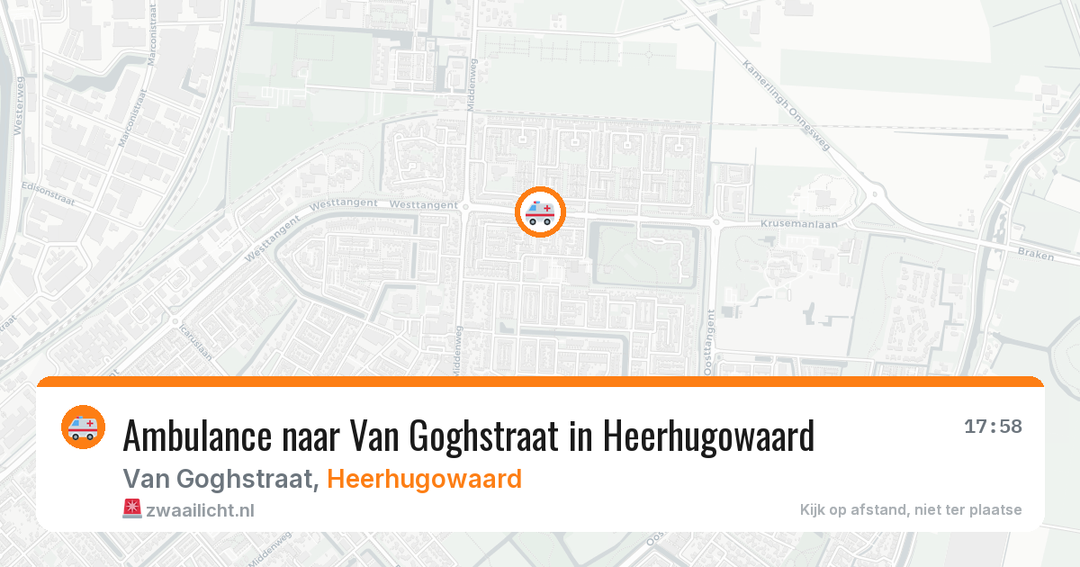 Ambulance naar Van Goghstraat in Heerhugowaard — 30 jul 2026