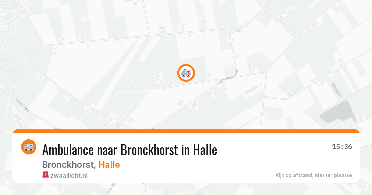 Ambulance naar Bronckhorst in Halle — 12 aug 2026