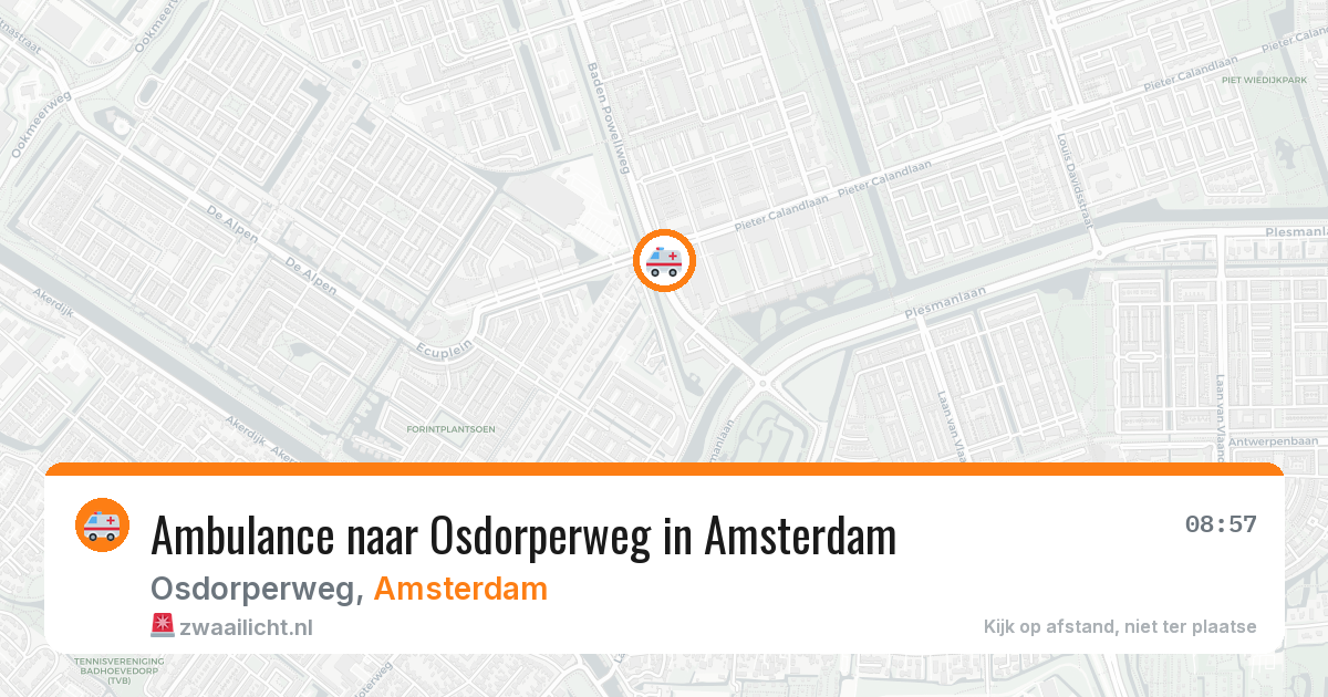 Ambulance naar Osdorperweg in Amsterdam — 31 mrt 2026