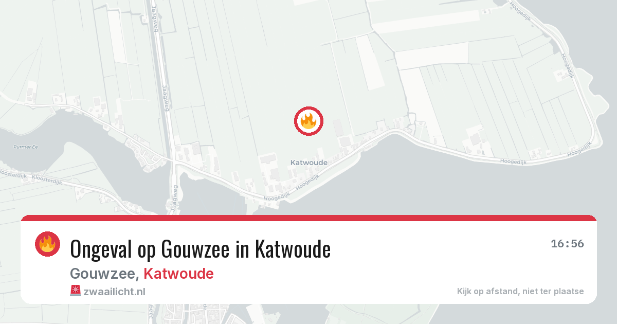 Ongeval op Gouwzee in Katwoude — 26 apr 2026