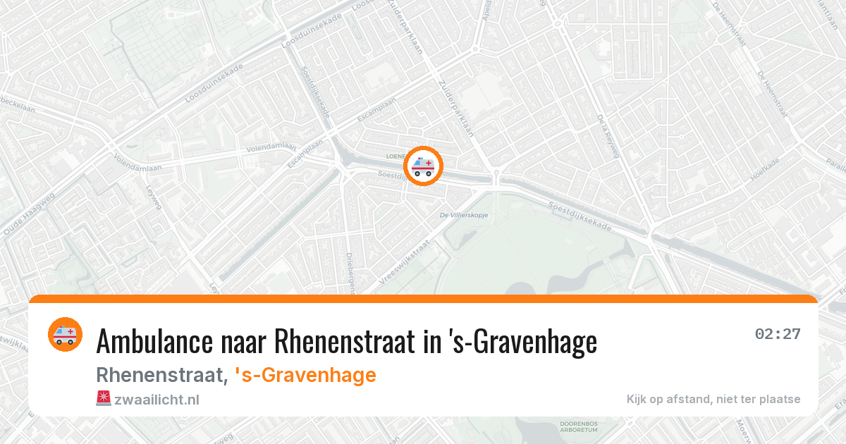 Ambulance naar Rhenenstraat in 's-Gravenhage — 19 mrt 2026