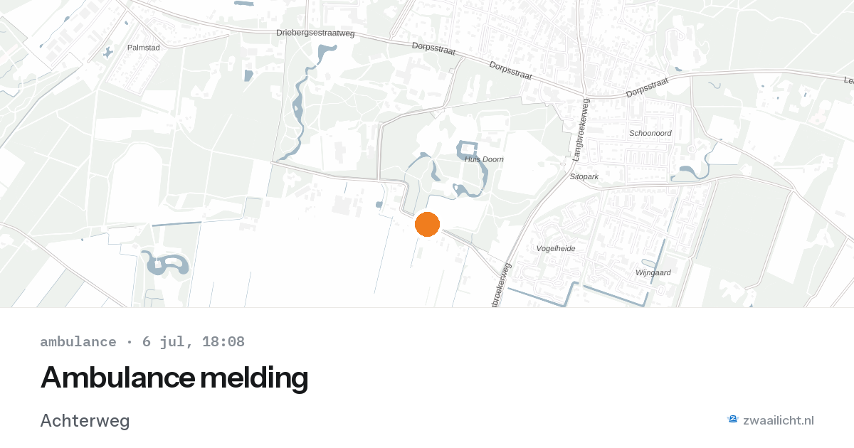 Ambulance melding — 1 feb 2026