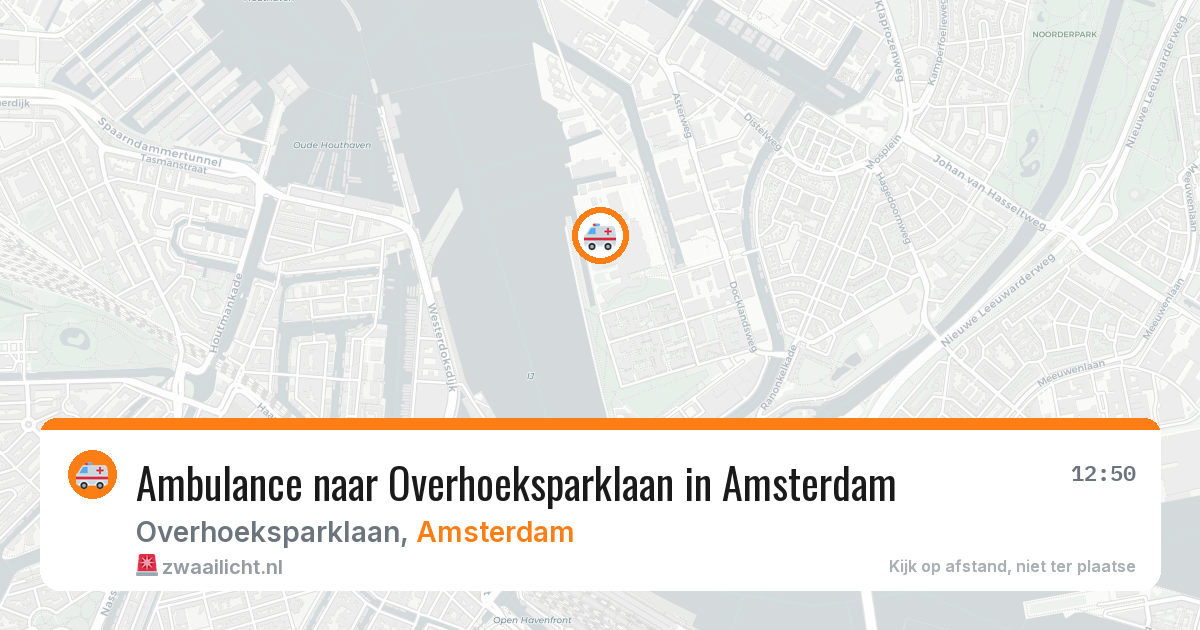 Ambulance naar Overhoeksparklaan in Amsterdam — 27 jul 2026