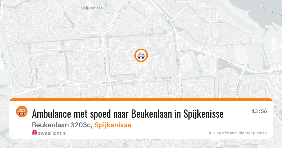 Ambulance met spoed naar Beukenlaan in Spijkenisse — 15 jun 2026