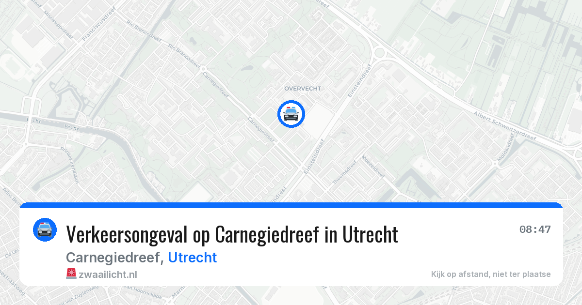 Verkeersongeval op Carnegiedreef in Utrecht — 9 apr 2026