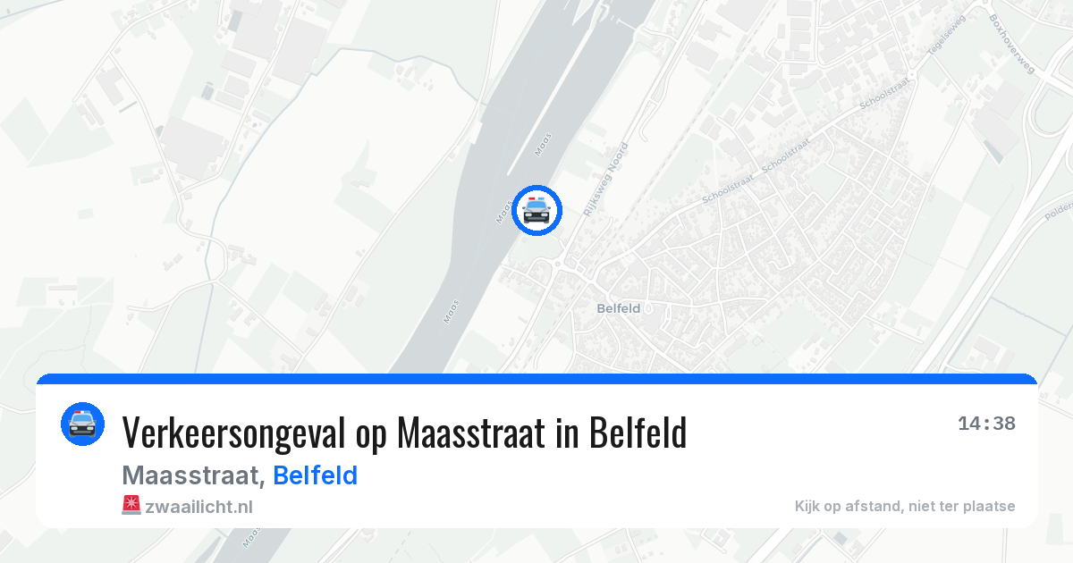 Verkeersongeval op Maasstraat in Belfeld — 27 mrt 2026