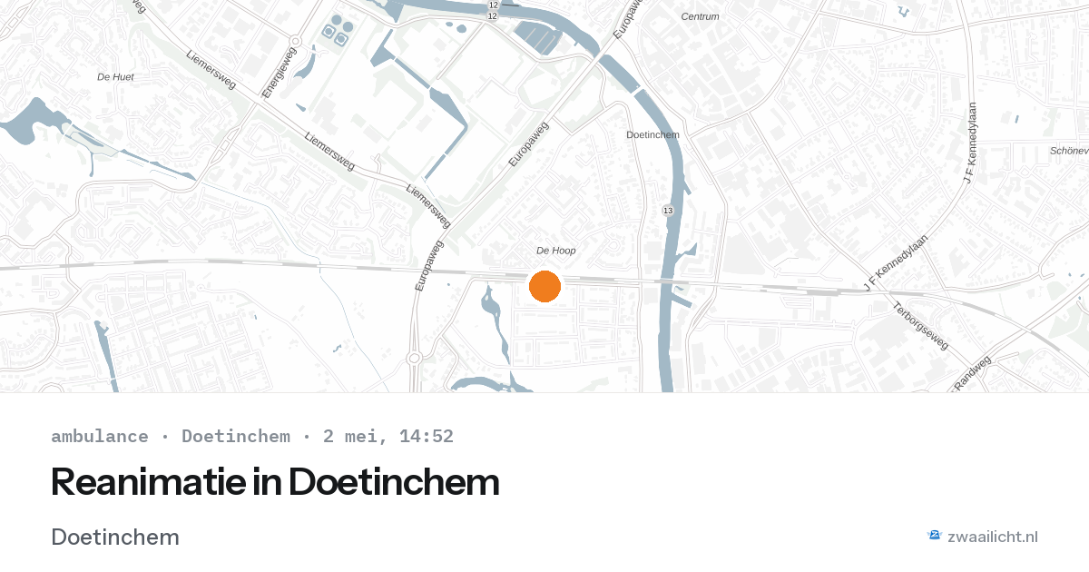 Reanimatie in Doetinchem — 2 mei 2026