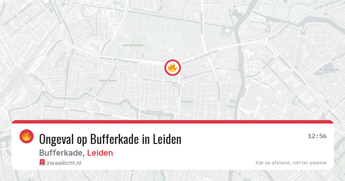 Ongeval op Bufferkade in Leiden — 20 jun 2026