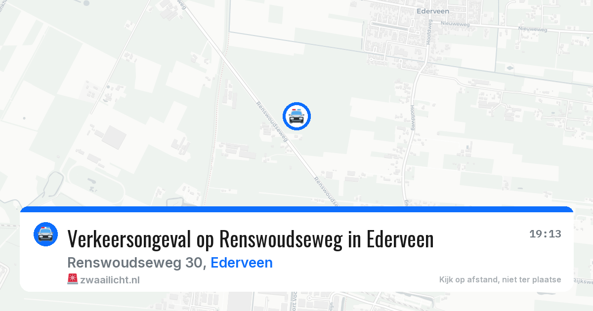 Verkeersongeval op Renswoudseweg in Ederveen — 11 feb 2026