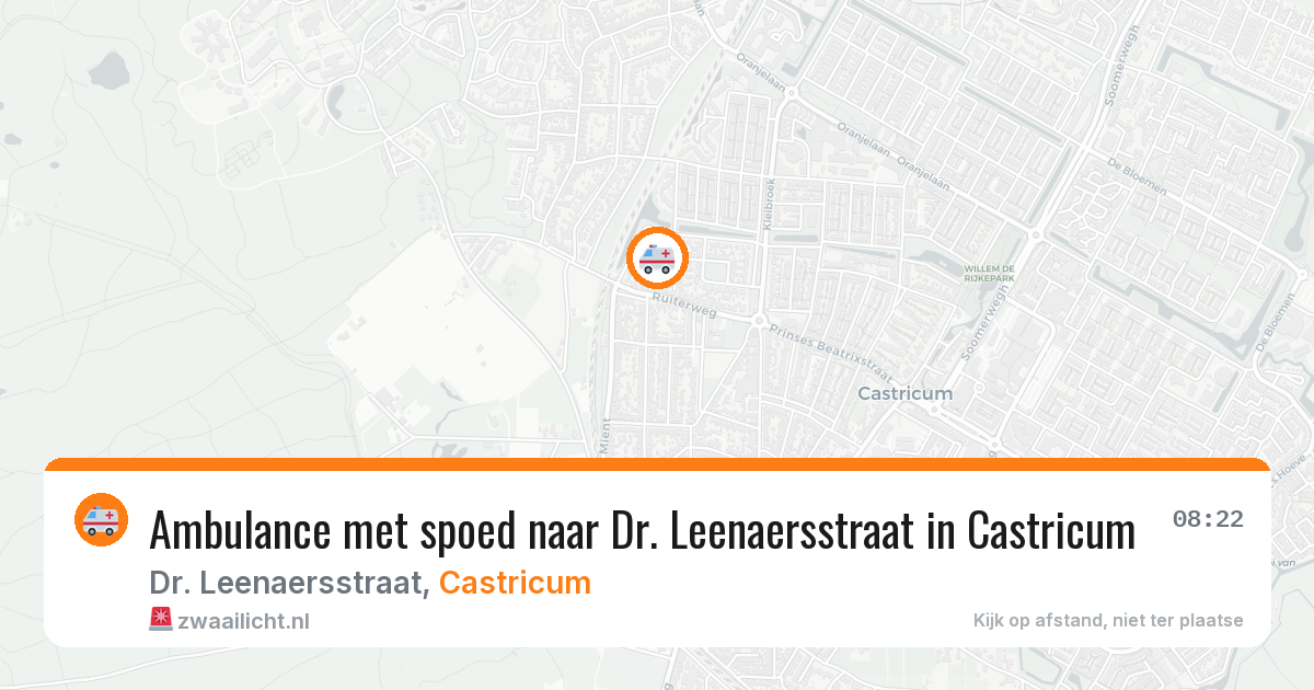 Ambulance met spoed naar Dr. Leenaersstraat in Castricum — 19 jun 2026