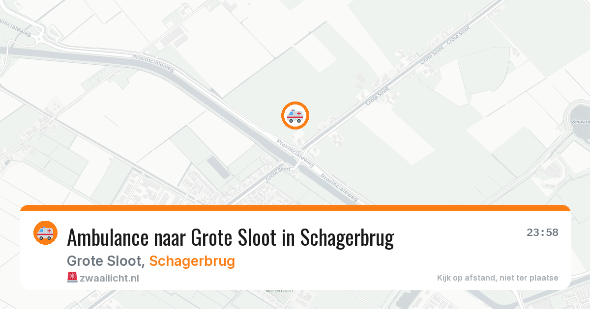 Ambulance naar Grote Sloot in Schagerbrug — 6 apr 2026