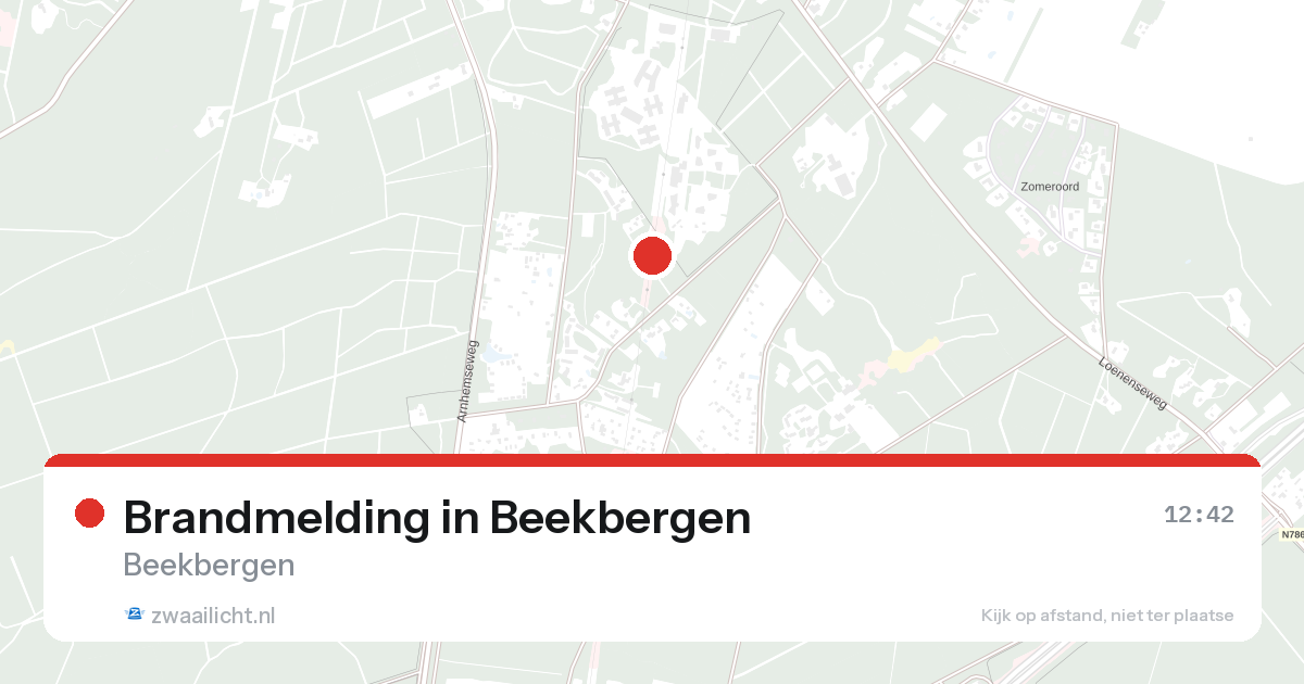 Brandmelding in Beekbergen — 28 aug 2026