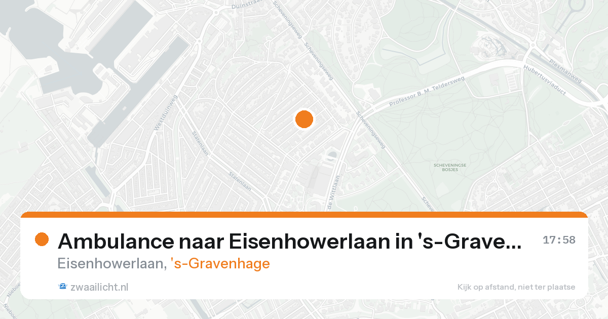 Ambulance naar Eisenhowerlaan in 's-Gravenhage — 19 aug 2026