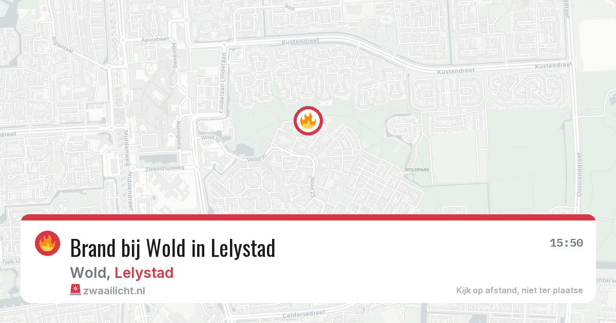 Brand bij Wold in Lelystad — 30 apr 2026