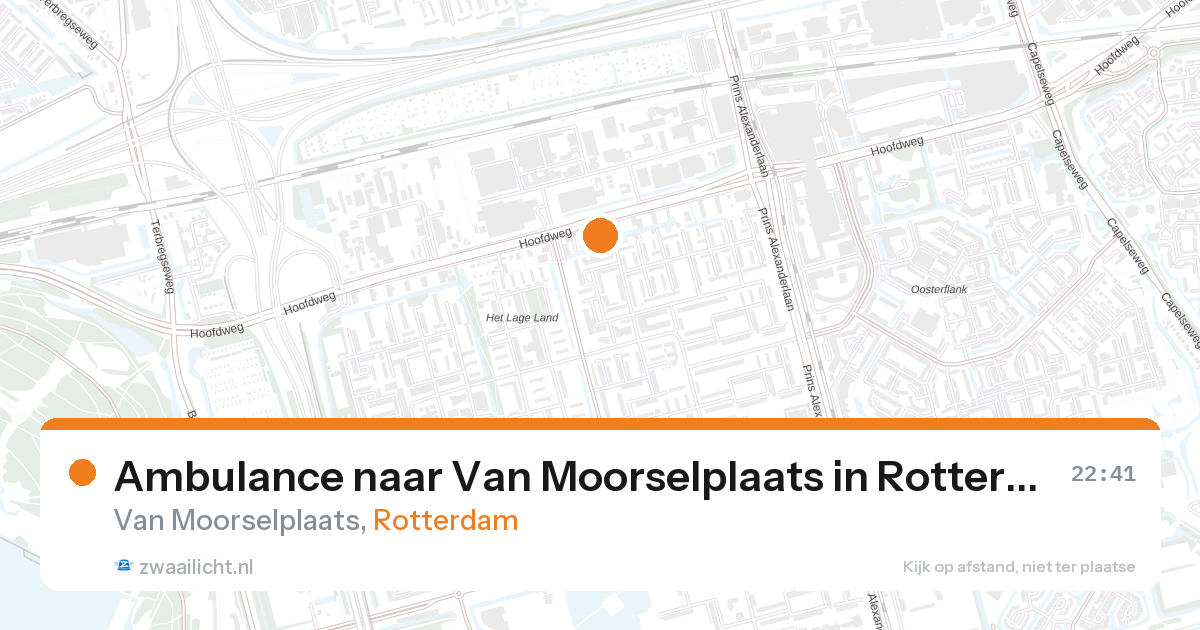 Ambulance naar Van Moorselplaats in Rotterdam — 31 jan 2026